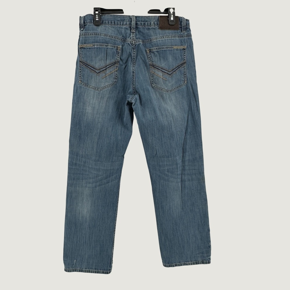 Cody James Jeans Mens 34x32 Blue Solid Straight Leg Modern Western Denim